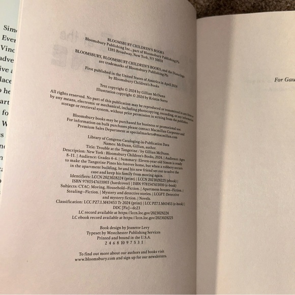 **6/$20** Trouble At The Tangerine Hardcover Novel By Gillian McDunn - Picture 3 of 5